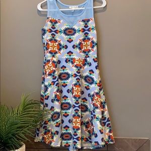 Light blue Aztec dress